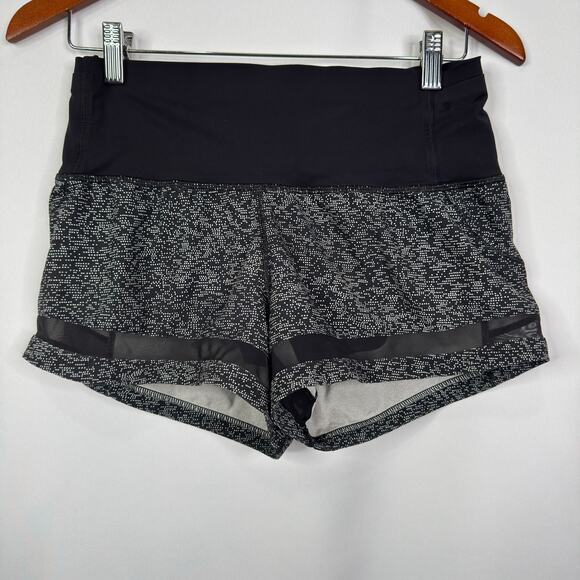 Lululemon Pace Perfect Short 3" Soundwave White Black Size 4 - Picture 12 of 12